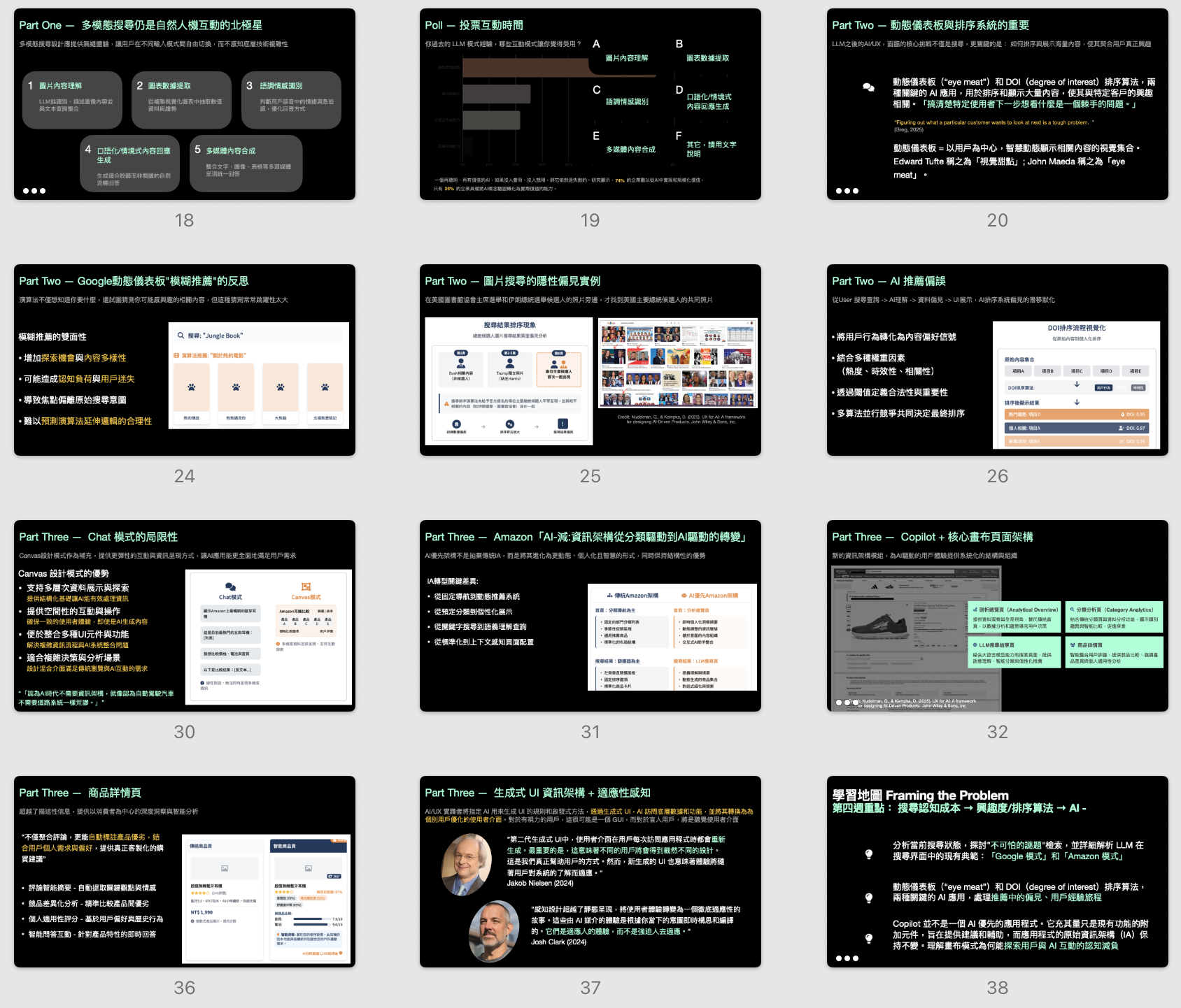 UX For AI — slide overview grid 1